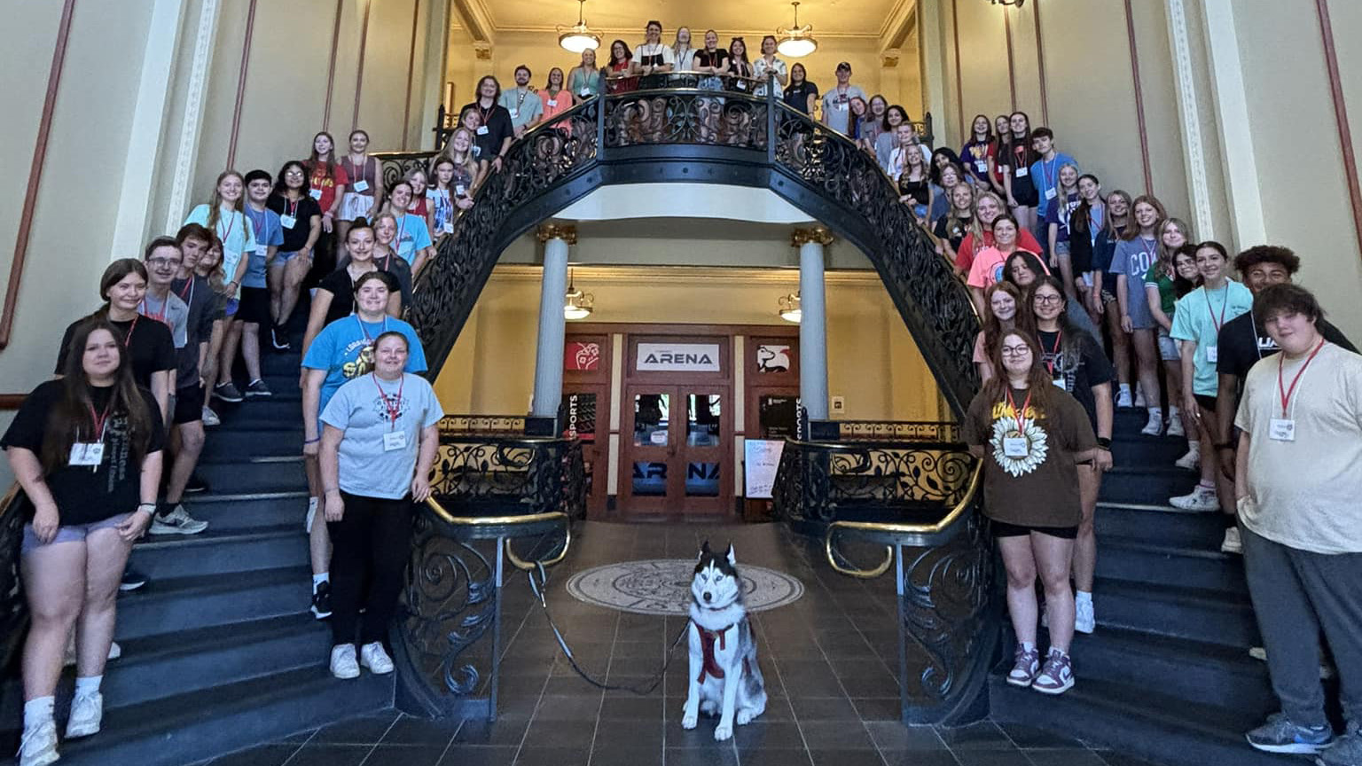 Rural Health Careers Camp students